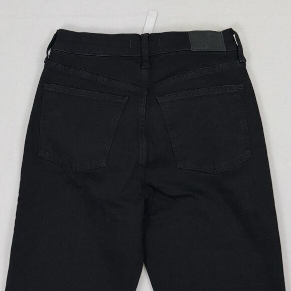 Madewell Women's Mid Rise Flare Kickout Crop Jean Size 26 Tall Black - Picture 11 of 16